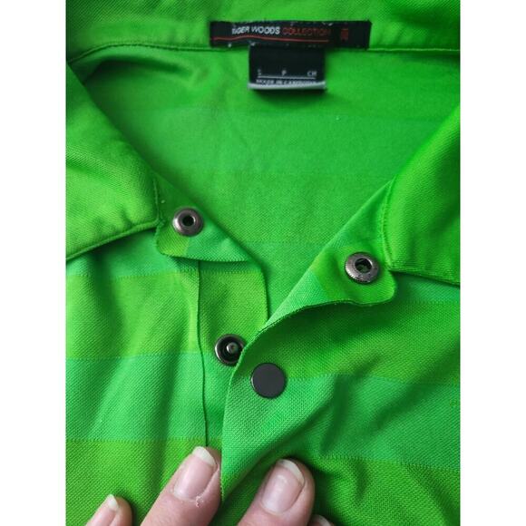 Tiger Woods Collection Dri Fit Adv Polo Shirt Men's Small Green Golf TW - Picture 6 of 7